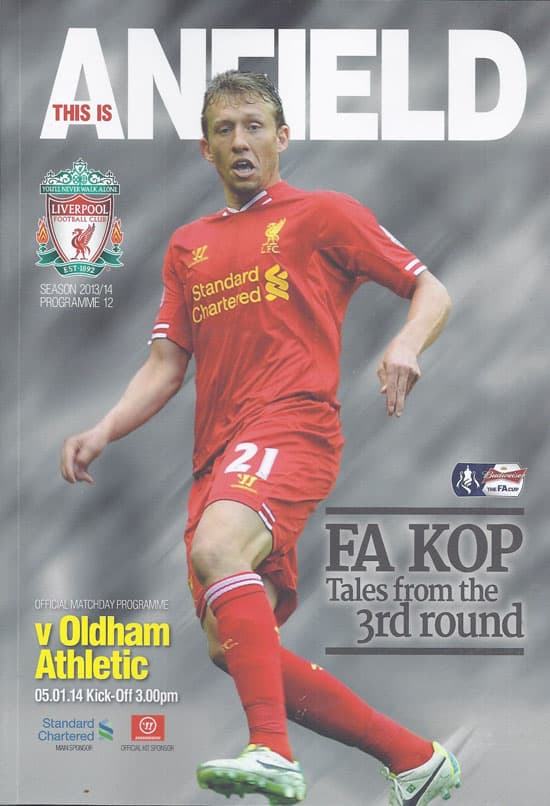 Liverpool FC v Oldham Athletic FC